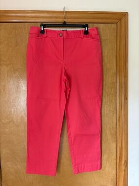 Talbots Red Cropped Pants
